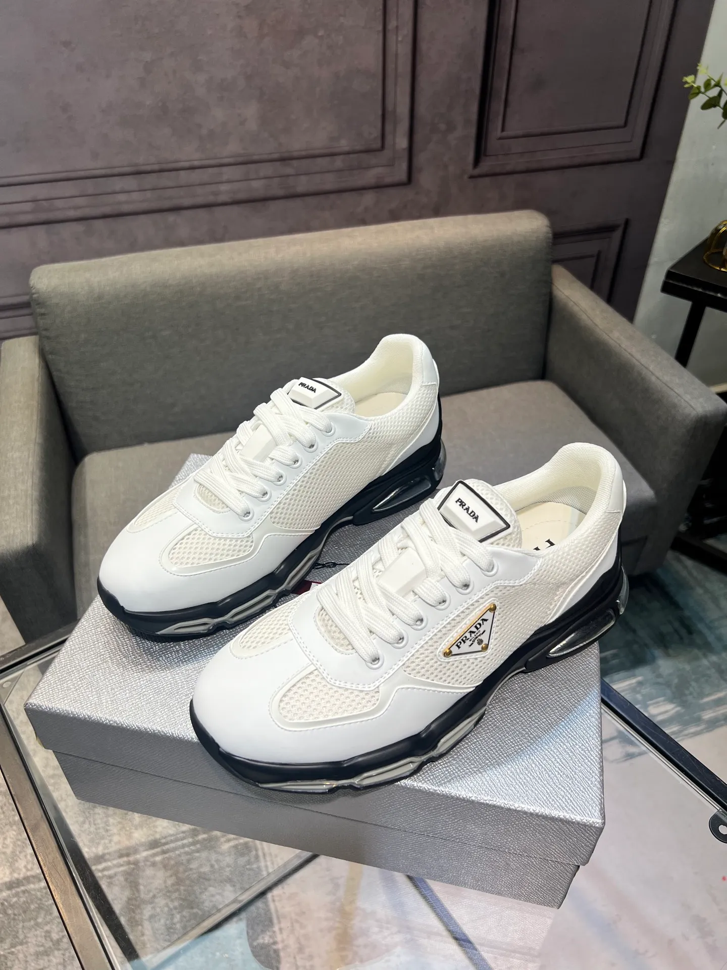 Men's shoes 💰660 [PRADA] Men's shoes are popular in the counter, official website is synchronized, 1 high-quality shipment ✔️ Original frosted cowhide + cowhide lining, 1🆚1 replica, original sole, 38-45 (45 customized, non-refundable)